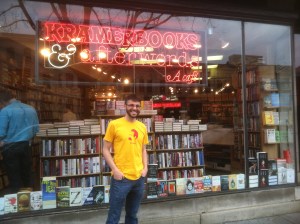 At Kramerbooks and Afterwords Cafe, an indie bookstore in D.C. which is especially close to my heart, for it's where my wife and I shared veggie chili on one of our first dates! But besides having an excellent cafe, Kramerbooks is stocked with 